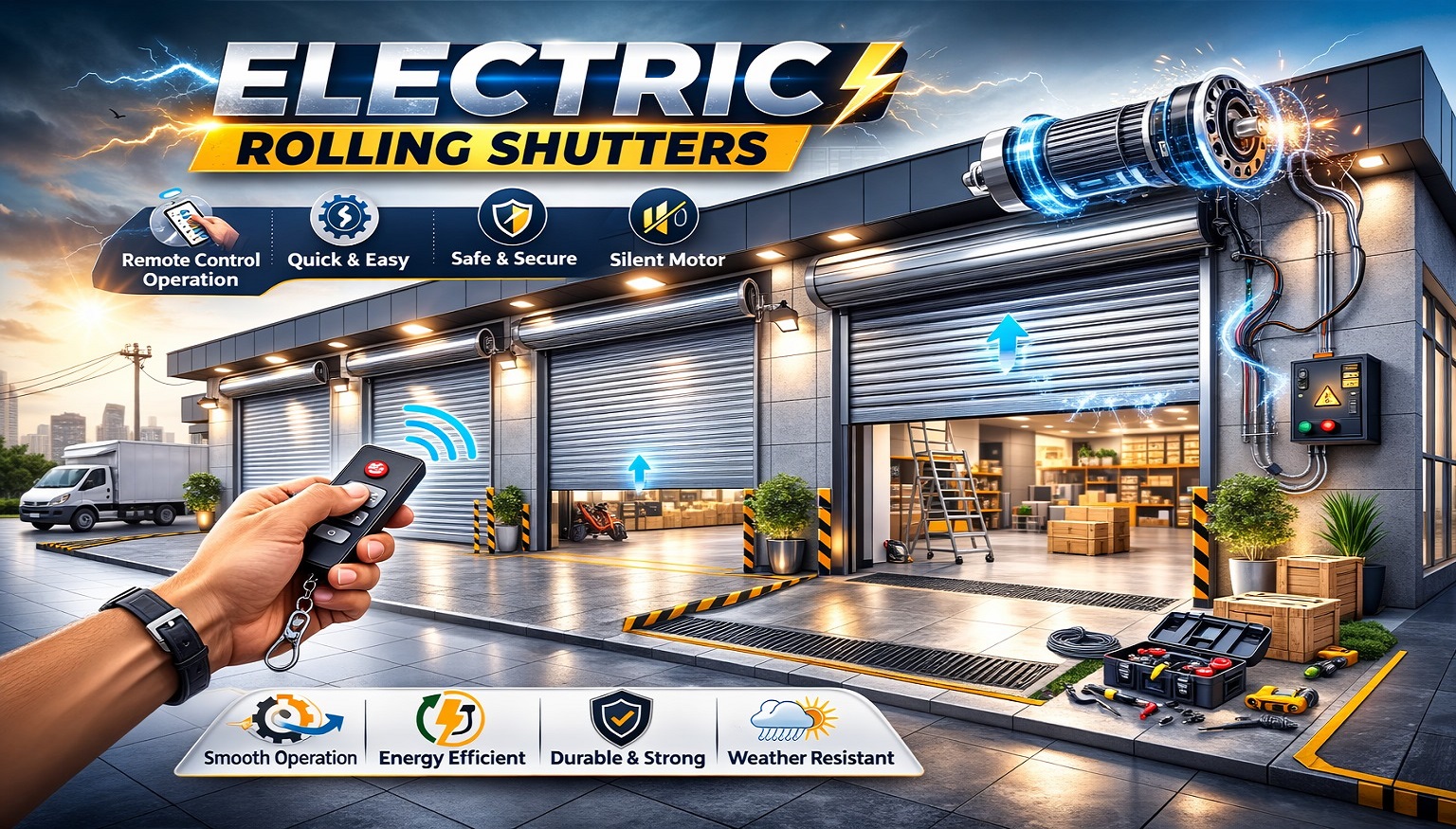 electric rolling shutter manufacturer in Pune