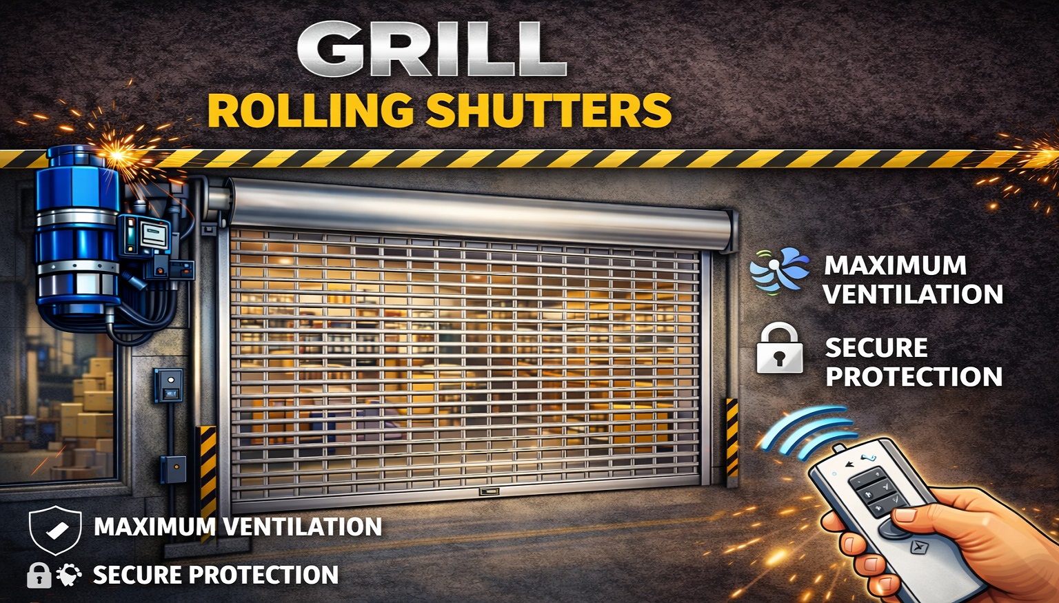 grill rolling shutter manufacturer in Pune